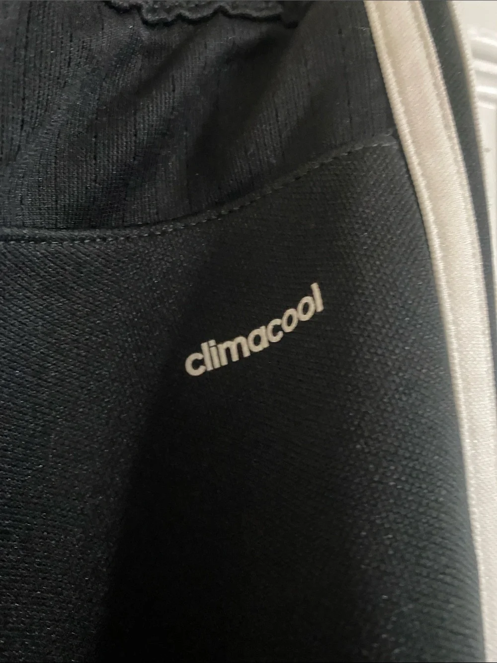 adidas Black Joggers with White Three-Stripe Side Detail